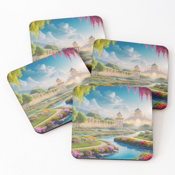 Item preview, Visualize a heavenly paradise with lush with an abundance of colorful flowers designed and sold by MRFEZOO2030.