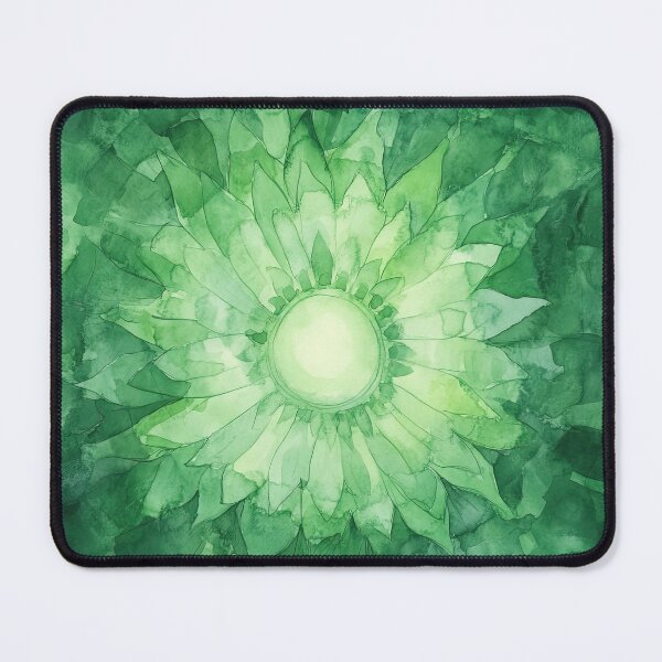 Item preview, Heart Chakra Green Mandala designed and sold by mooncatcrystals.