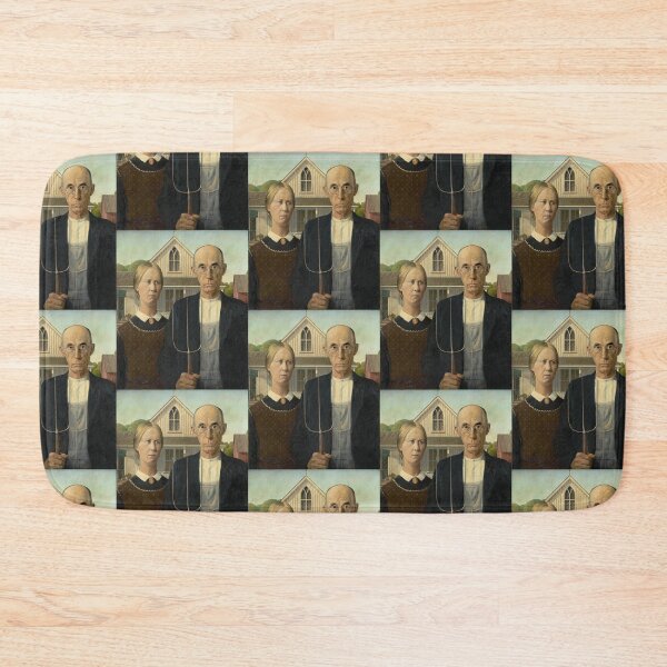Item preview, American Gothic - Grant Wood designed and sold by Mamie Pinson.