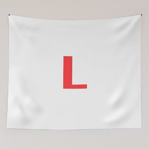 Item preview, Big Red Alphabet Letter L designed and sold by RobbiesMusic.