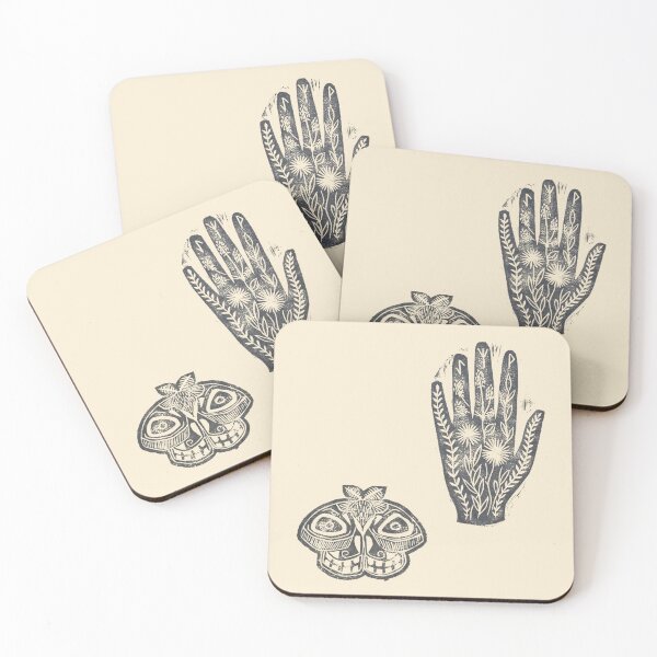 Item preview, witch hand, alternative moth, leafs, whimsical gothic, halloween designed and sold by liny-art.