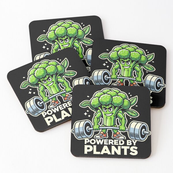 Item preview, Powered by Plants Strong Broccoli Weightlifting designed and sold by Printend _.