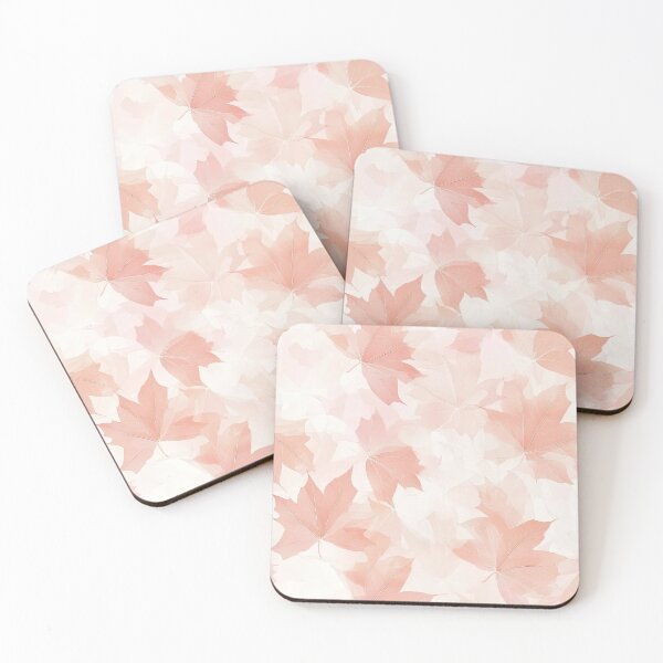 Item preview, Soft Peach and Pink Fall Leaves designed and sold by mooncatcrystals.