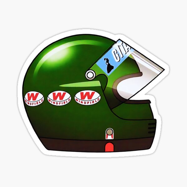 Jacques Laffite crash helmet Sticker