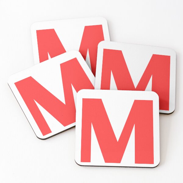 Item preview, Big Red Alphabet Letter M designed and sold by RobbiesMusic.