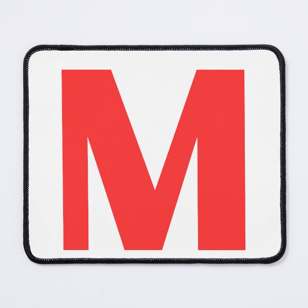Item preview, Big Red Alphabet Letter M designed and sold by RobbiesMusic.