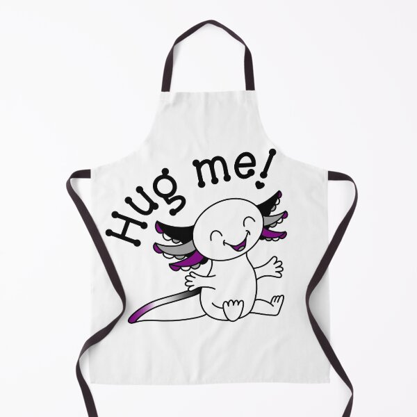 Item preview, Hug me! Cute Axolotl in Ace Pride colors designed and sold by JoyfulJen.