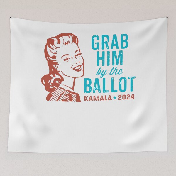 Item preview, Grab Him By The Ballot Again Vote Blue Democratic Political designed and sold by Hội An Photographer.