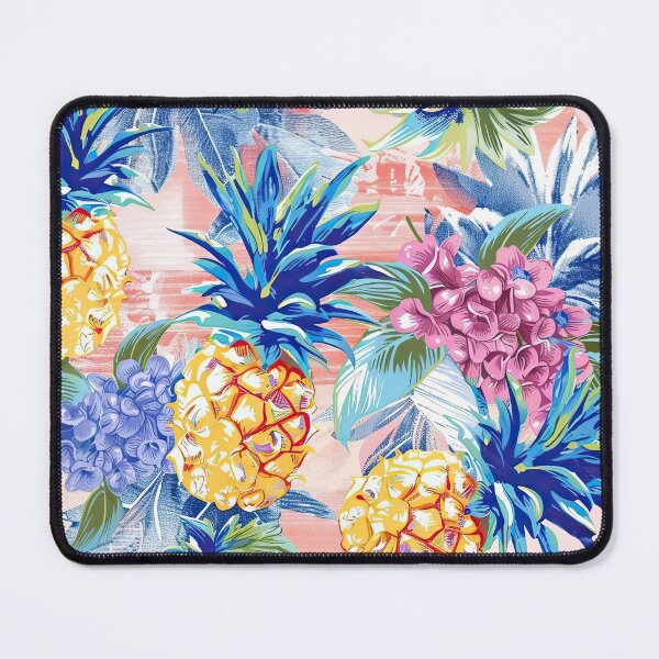 Item preview, Colorful Pineapple Tropical Toile designed and sold by mooncatcrystals.
