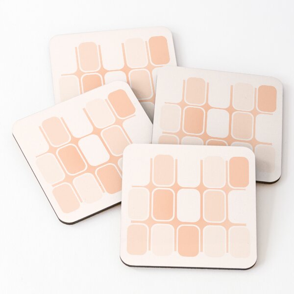 Item preview, Peach Fuzz Geometric Grid Pattern designed and sold by Britta Glodde.