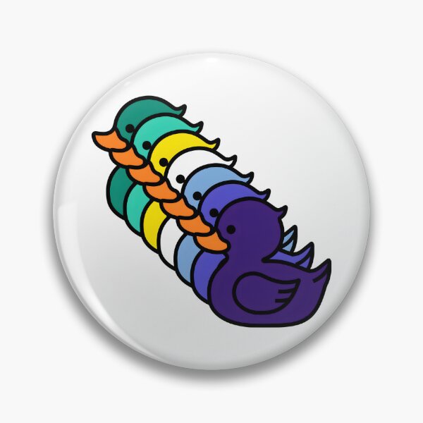 Item preview, Row of Cute Ducks in Gay MLM Pride Flag Colors, Ducks MLM Flag designed and sold by Travelslightly.