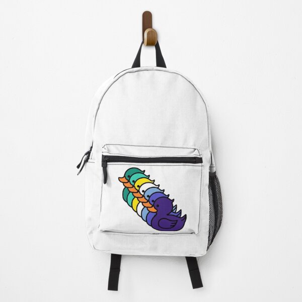 Item preview, Row of Cute Ducks in Gay MLM Pride Flag Colors, Ducks MLM Flag designed and sold by Travelslightly.