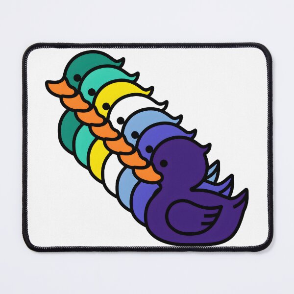 Item preview, Row of Cute Ducks in Gay MLM Pride Flag Colors, Ducks MLM Flag designed and sold by Travelslightly.