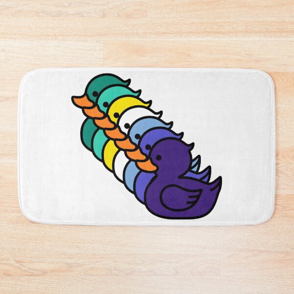 Item preview, Row of Cute Ducks in Gay MLM Pride Flag Colors, Ducks MLM Flag designed and sold by Travelslightly.