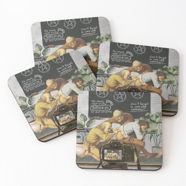 Item preview, Three Pentacles Tarot Humor Social Media Modern Twist designed and sold by SoulscapeStudio.