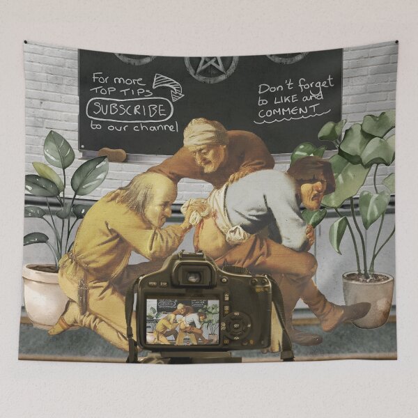 Item preview, Three Pentacles Tarot Humor Social Media Modern Twist designed and sold by SoulscapeStudio.