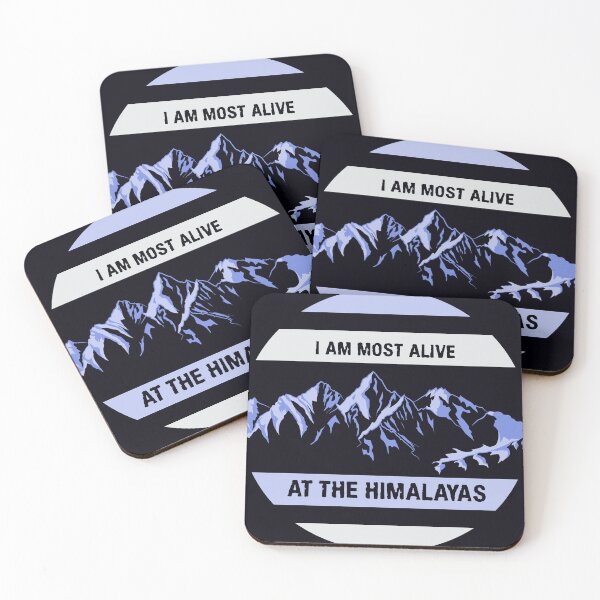 Item preview, I AM MORE ALIVE AT THE HIMALAYAS designed and sold by Inspiclothing.