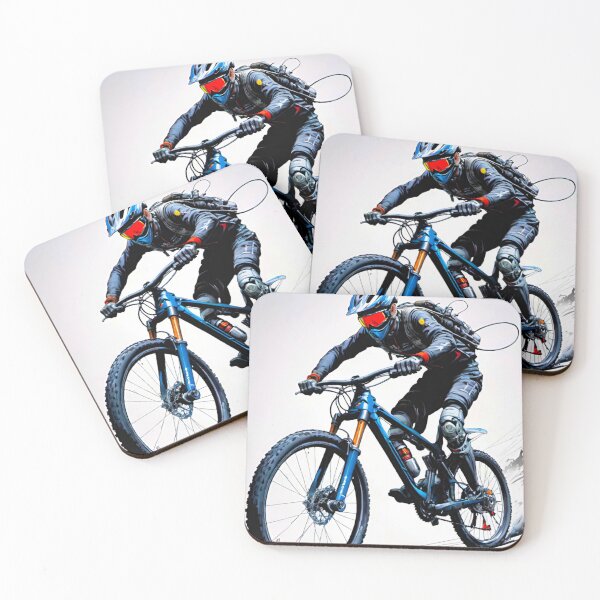 Item preview, Bold MTB Shredder Riding Hard designed and sold by GrizzlyCollective.
