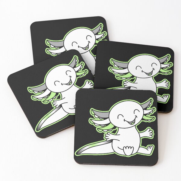 Item preview, Hug me! Cute Axolotl in Agender Pride colors designed and sold by JoyfulJen.