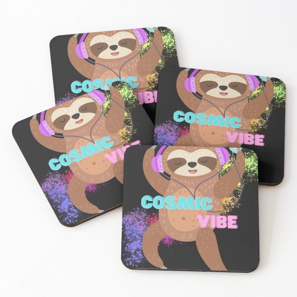 Item preview, Cosmic vibe sloth designed and sold by MiroArtAbstra.