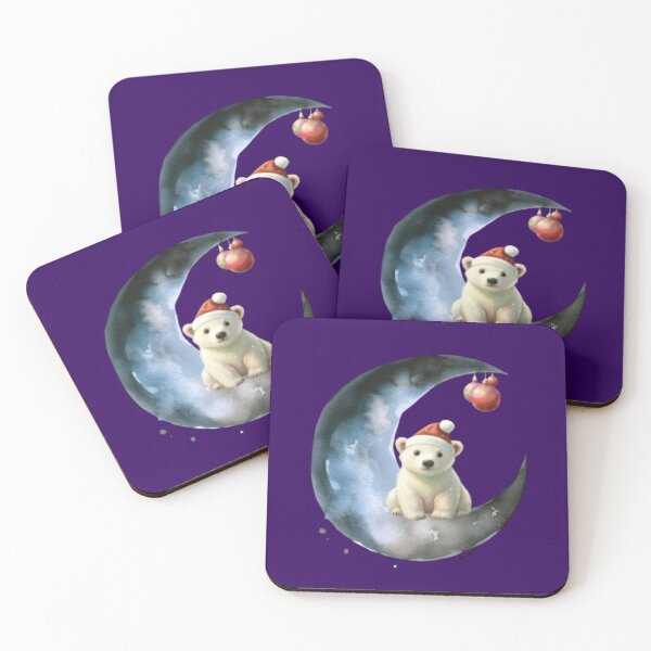 Item preview, Polar bear in moon (Christmas Theme) -  designed and sold by SparklingMoment.