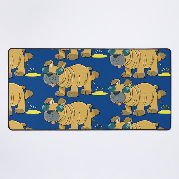 Item preview, pug dog urinates contentedly while walking designed and sold by duxpavlic.