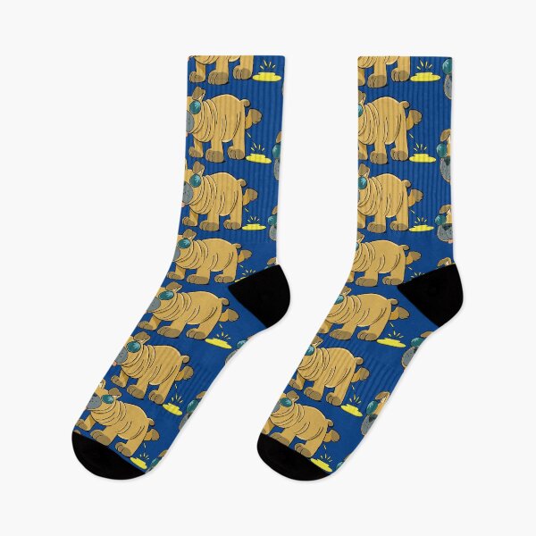 Item preview, pug dog urinates contentedly while walking designed and sold by duxpavlic.