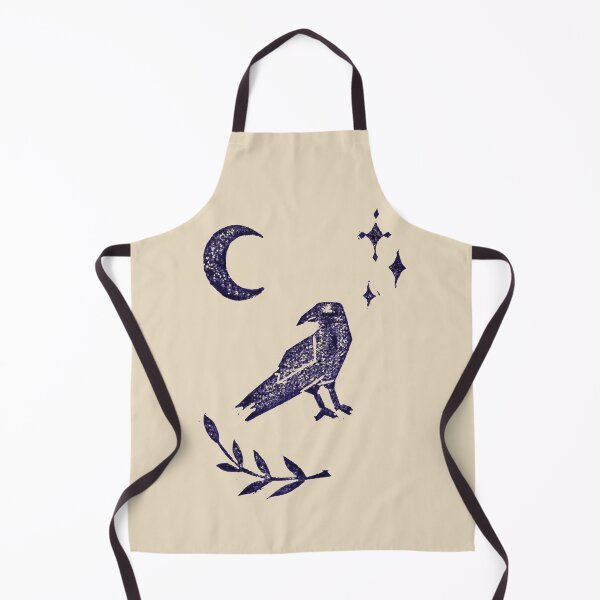 Item preview, moon witch, stars goddess, crow leaf, halloween gothic designed and sold by liny-art.
