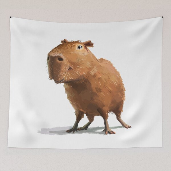 Item preview, Oscar the Capybara | Comic cartoon style designed and sold by AniDragonfly.