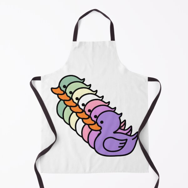 Item preview, Row of Cute Ducks in Genderfae Pride Flag Colors, Ducks Genderdoe Flag designed and sold by Travelslightly.