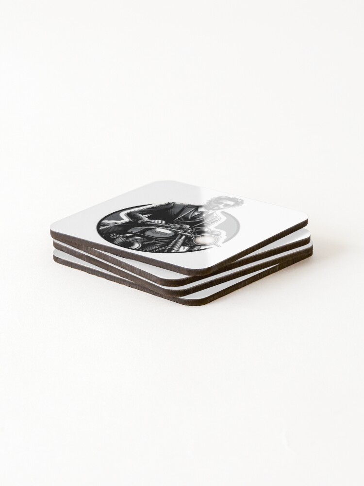 Thumbnail 4 of 5, Coasters (Set of 4), Dapper Rider : Automotive Merchandise - designed and sold by InfmsCorp.