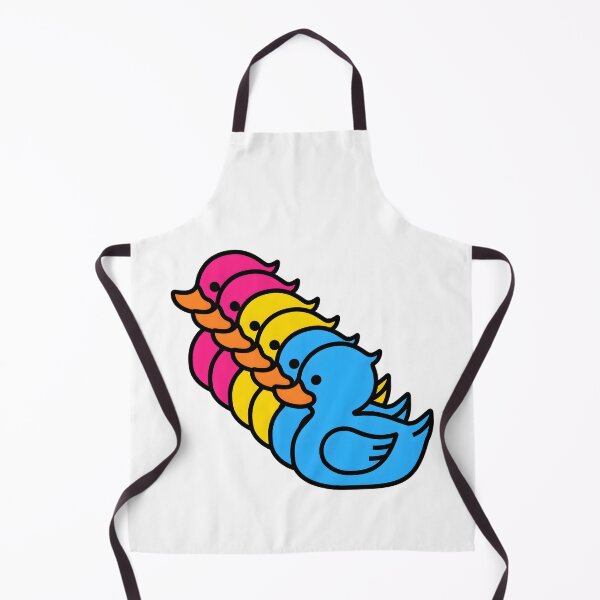 Item preview, Row of Cute Ducks in Pansexual Pride Flag Colors, Ducks Pan Flag designed and sold by Travelslightly.