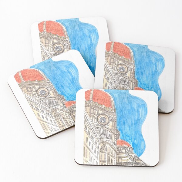 Item preview, Florence Brunelleschi's Dome Watercolor Illustration designed and sold by kriti130.