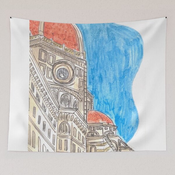 Item preview, Florence Brunelleschi's Dome Watercolor Illustration designed and sold by kriti130.