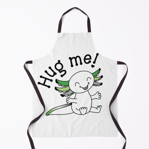Item preview, Hug me! Cute Axolotl in Aromantic Aro Pride colors designed and sold by JoyfulJen.