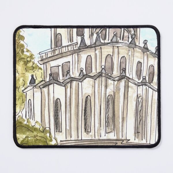 Item preview, Catedral Almudena Watercolor Illustration designed and sold by kriti130.