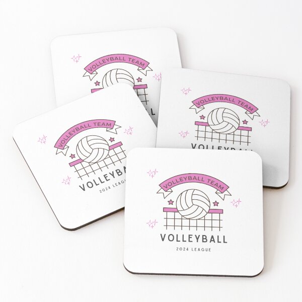Artikelvorschau, Rosa Volleyball-Team 2024 Liga-Emblem entworfen und verkauft von CrystalCove11.