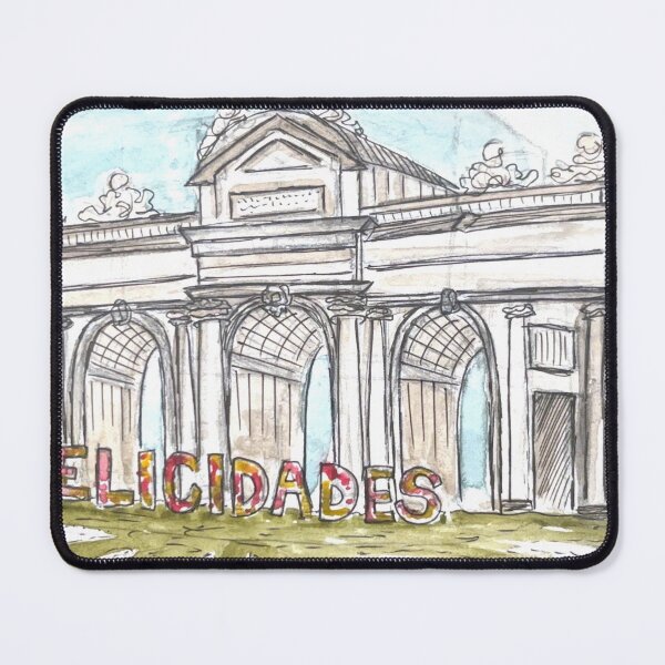 Item preview, Puerta de Alcala Watercolor Illustration designed and sold by kriti130.