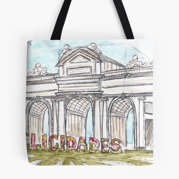 Item preview, Puerta de Alcala Watercolor Illustration designed and sold by kriti130.