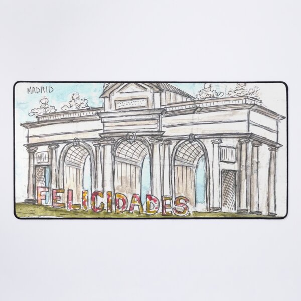 Item preview, Puerta de Alcala Watercolor Illustration designed and sold by kriti130.