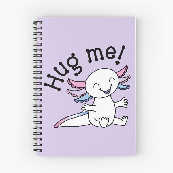 Item preview, Hug me! Cute Axolotl in Bigender Pride colors designed and sold by JoyfulJen.