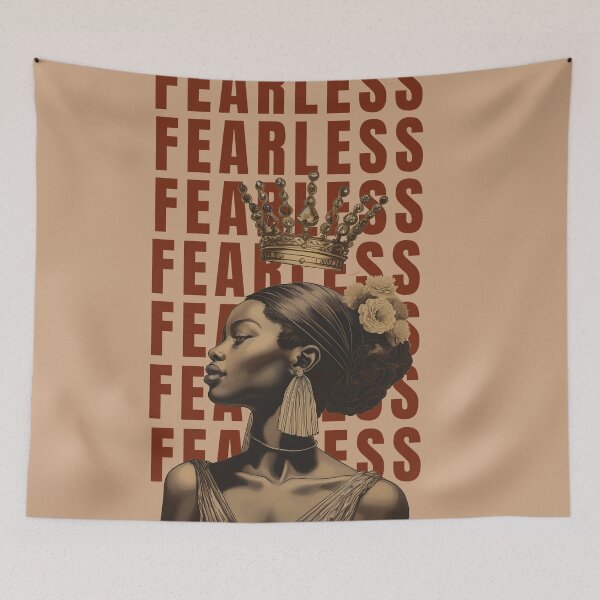 Item preview, Fearless queen woman power quotes designed and sold by La Loca.