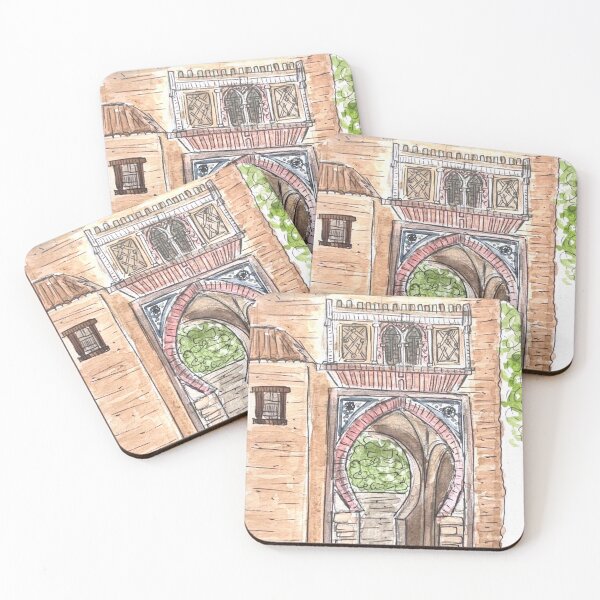 Item preview, Alhambra Puerta del Vino Watercolor Illustration designed and sold by kriti130.