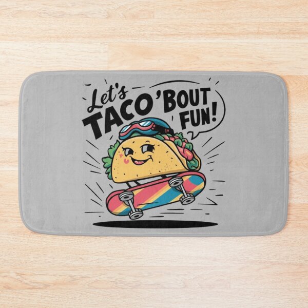 Item preview, taco riding a skateboard designed and sold by iglo.