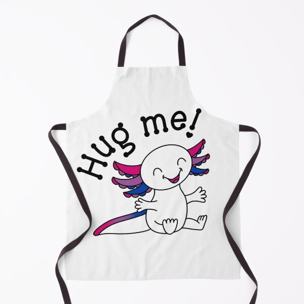Item preview, Hug me! Cute Axolotl in Bisexual Bi Pride colors designed and sold by JoyfulJen.