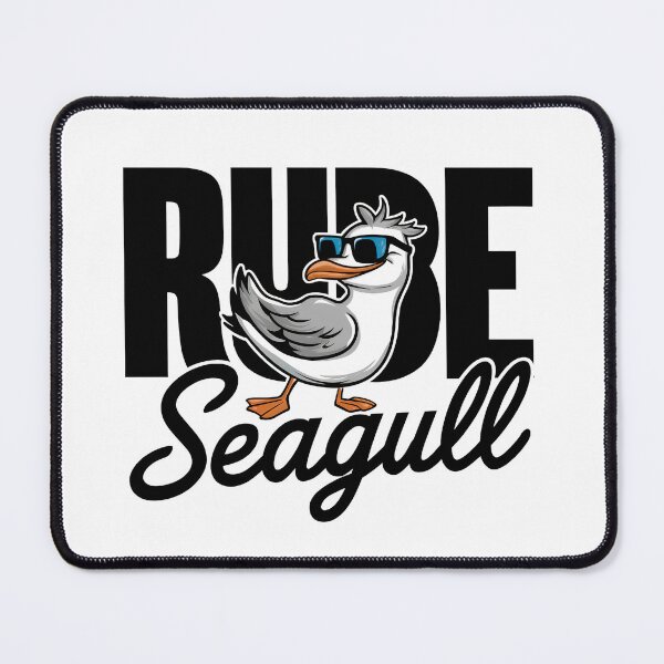 Item preview, Rude Seagull Illustration Art Design designed and sold by RadiantRevArt ⭐⭐⭐⭐⭐.