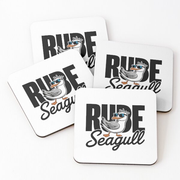 Item preview, Rude Seagull Illustration Art Design designed and sold by RadiantRevArt ⭐⭐⭐⭐⭐.