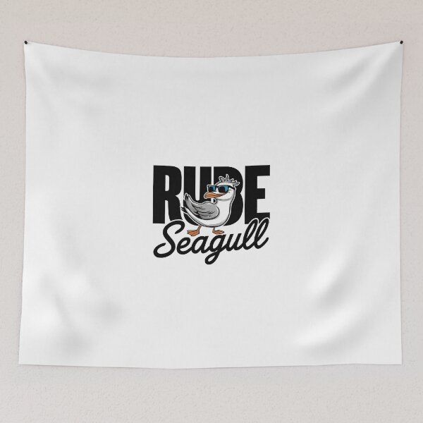 Item preview, Rude Seagull Illustration Art Design designed and sold by RadiantRevArt ⭐⭐⭐⭐⭐.