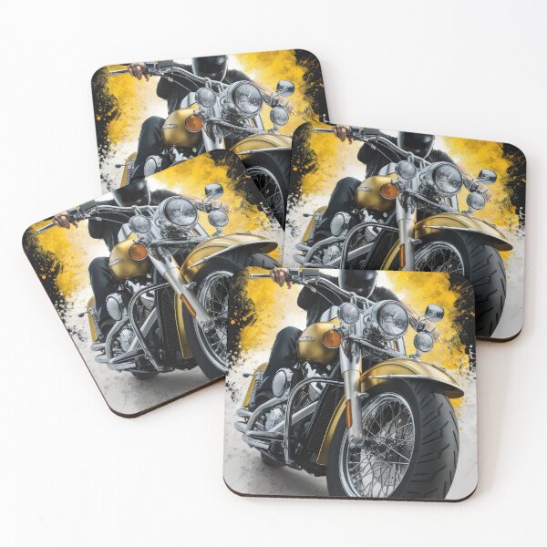 Item preview, Dynamic motorcyclist. designed and sold by MyHappyArtShop.