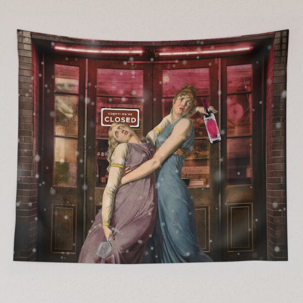 Item preview, Five Pentacles Tarot Nightlife Vintage Art Urban Scene designed and sold by SoulscapeStudio.